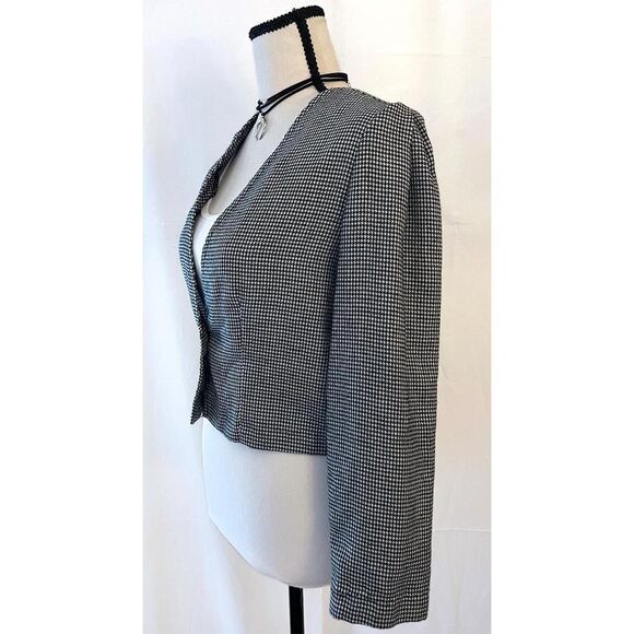 Avon Fashions Houndstooth Jacket | Black & White - Picture 2 of 8